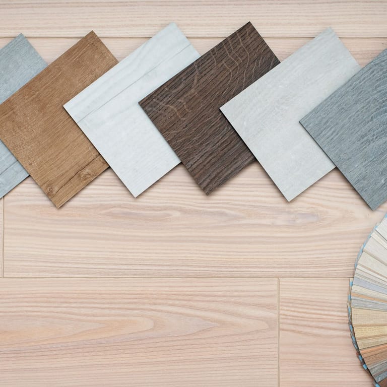 There are many different types of tiles on the floor.